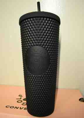 Fall 2019 Starbucks Matte Black Spiked Studded Tumbler Cold Cup Limited Edition - Sold on eBay Dec, 6th 2019 for $90.00