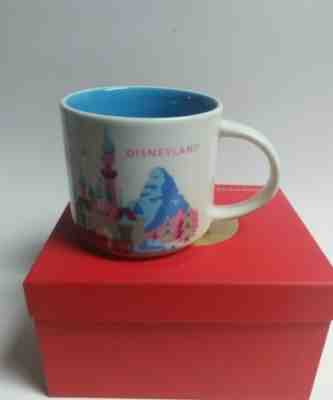 Disneyland Starbucks Coffee Mug You Are Here Collection Disney Parks 14oz  - Sold on eBay Dec, 5th 2019 for $34.99