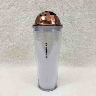 Starbucks 2012 Tumbler Copper Prism Dome Lid Glitter Straw Ombré Venti 24oz - Sold on eBay Dec, 11th 2019 for $19.98