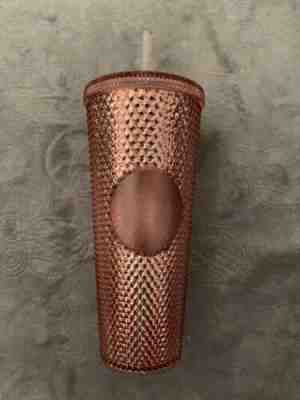 NEW Starbucks Venti Tumbler Summer 2019 IRIDESCENT JEWELED 24oz Rose Gold Pink - Sold on eBay Dec, 11th 2019 for $50.00