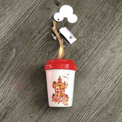 Disney Parks 2019 Starbucks Hollywood Studios Travel Tumbler Mug Ornament - Sold on eBay Dec, 11th 2019 for $21.95