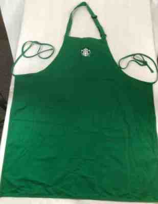 Genuine Starbucks Coffee BARISTA APRON GREEN Store Used Official Logo W/ Pockets - Sold on eBay Dec, 11th 2019 for $18.00
