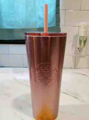 2019 Starbucks Glitter Gradient Pink Winter Holiday Tumbler 24oz - Sold on eBay Dec, 11th 2019 for $30.00