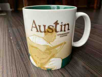 STARBUCKS Austin Global Icon Collector Series Coffee Mug City Guitar 16oz 2011 - Sold on eBay Dec, 11th 2019 for $19.95