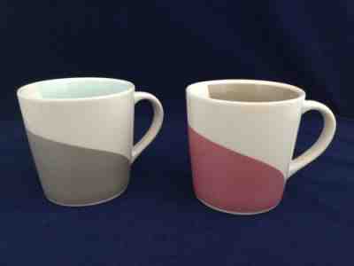2005 Pair Pink & Grey Swirl STARBUCKS Coffee Mugs Tea Cups - FREE SHIPPING!!! - Sold on eBay Dec, 11th 2019 for $24.99