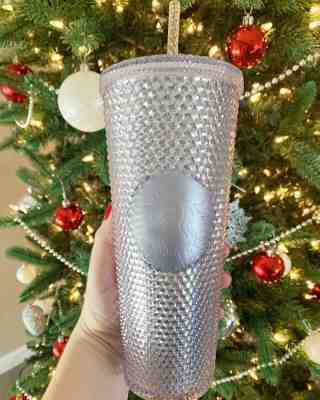 Starbucks Platinum Studded Bling 2019 Holiday Cup - Sold on eBay Dec, 11th 2019 for $25.00