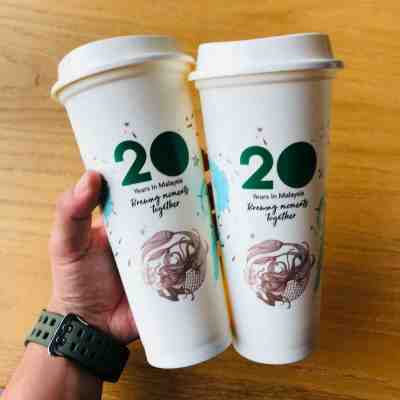 2 x Starbucks Siren Mermaid Reusable Plastic Cold Hot Cup Tumbler Venti 20oz NEW - Sold on eBay Dec, 11th 2019 for $21.99
