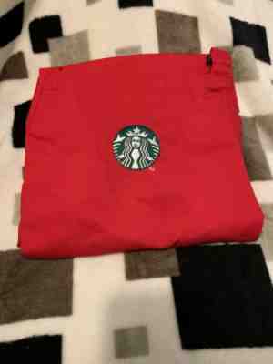 Starbucks Coffee Barista Red Apron Holiday Seasonal Authentic New Never Worn - Sold on eBay Dec, 11th 2019 for $18.50