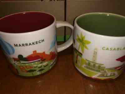 Starbucks You are Here Collection mugs Marrakech & Casablanca Set - Sold on eBay Dec, 11th 2019 for $75.00