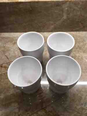 Set of 4 Starbucks 2008 White Aida Coffe Cup Double-Walled Insulated Mug  - Sold on eBay Dec, 11th 2019 for $26.31