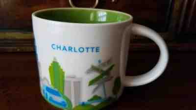 STARBUCKS "You Are Here" Collection / CHARLOTTE / RETIRED / City Mug - EUC - Sold on eBay Dec, 11th 2019 for $21.90