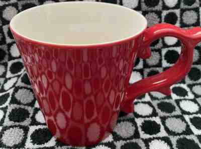STARBUCKS COFFEE 2015 Teavana Rococo Handle Tea Coffee Mug Red 12oz TAZO EUC - Sold on eBay Dec, 11th 2019 for $18.00