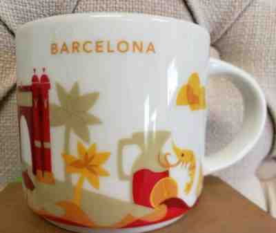 Starbucks Mug Barcelona You Are Here City Coffee Mediterranean Sea Spain Sangria - Sold on eBay Dec, 11th 2019 for $44.98