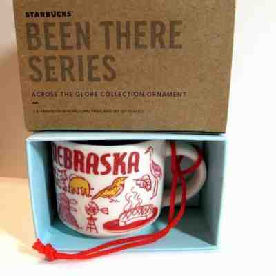 STARBUCKS NEBRASKA BEEN THERE SERIES 2 oz ORNAMENT MUG - Sold on eBay Dec, 11th 2019 for $24.95