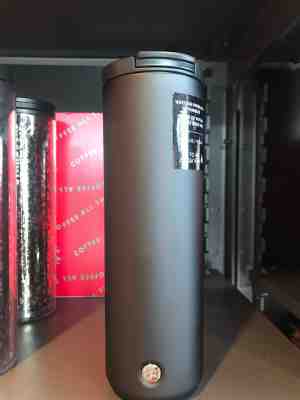 Starbucks Vacuum Insulated Flip-Top Tumbler Matte Black Stainless Steel 16oz - Sold on eBay Dec, 11th 2019 for $23.00