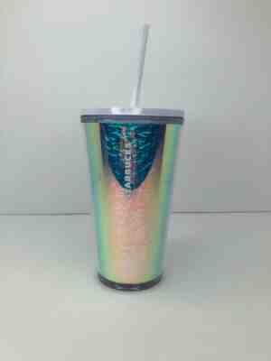 Limited Edition! STARBUCKS 2019 Holiday IRIDESCENT Cold Cup Tumbler 16oz  - Sold on eBay Dec, 11th 2019 for $15.47