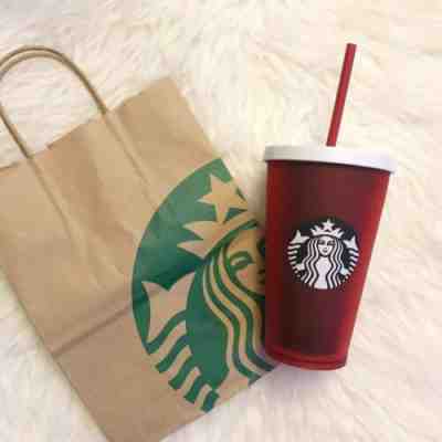 New Starbucks 2018 Holiday Tumbler Red Matte Frosted Grande Cold Cup - Sold on eBay Dec, 11th 2019 for $20.00
