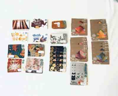 144 STARBUCKS NEW FALL HALLOWEEN Gift Cards Lot 2013-2019 - Sold on eBay Dec, 11th 2019 for $29.99