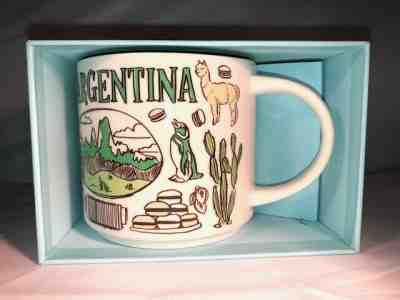 STARBUCKS Been There Series ARGENTINA 14 oz Coffee Tea Mug Cup NIB - Sold on eBay Dec, 11th 2019 for $49.99