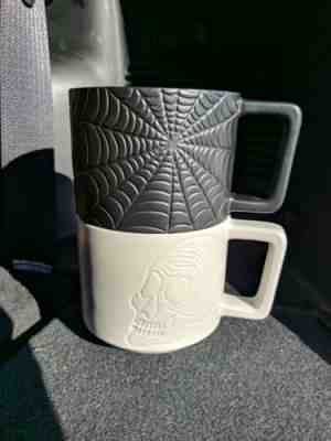 SET (2) NEW Halloween 2019 Starbucks Skull & Web Mug Cup 12oz Limited Edition - Sold on eBay Dec, 12th 2019 for $32.99