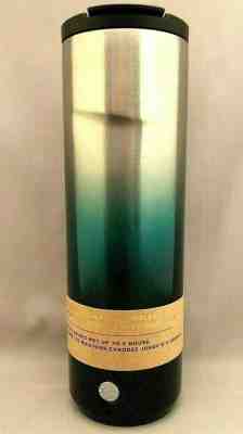 RARE New Starbucks Blue Teal Silver Stainless Coffee Tumbler 20 oz Venti Cup - Sold on eBay Dec, 12th 2019 for $69.95