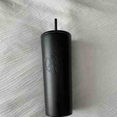 STARBUCKS COLD CUP MATTE BLACK STAINLESS STEEL TUMBLER 24 fl oz FREE SHIP - Sold on eBay Dec, 12th 2019 for $40.00
