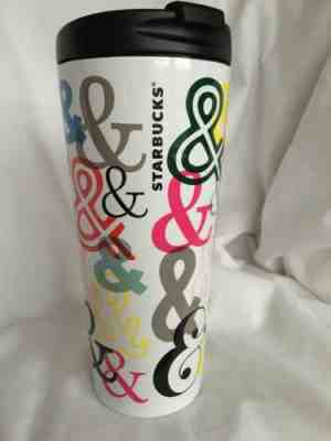 Starbucks 2017 Ampersand AND & Holiday Travel Mug Cup Tumbler Stainless Steel - Sold on eBay Dec, 12th 2019 for $24.95
