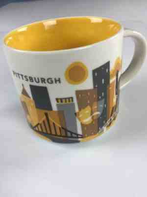 Starbucks Pittsburgh You Are Here Collection Coffee Mug 2013 14 Oz - Sold on eBay Dec, 12th 2019 for $24.99
