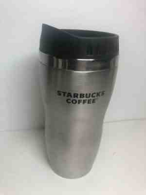 STARBUCKS Coffee Travel Tumbler Cup Mug Silver Stainless Steel 2008 14 oz. - Sold on eBay Dec, 12th 2019 for $17.99