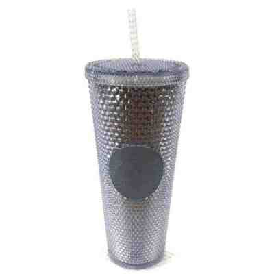 New Starbucks 2019 BLING PLATINUM Studded Tumbler Venti 24oz Holiday Limited  - Sold on eBay Dec, 12th 2019 for $21.99