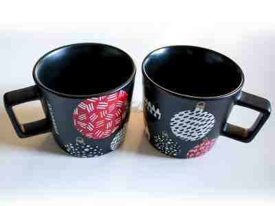2x Starbucks Holiday Christmas Black Ornaments 14 fl oz Mug NEW SKU11064094 Xmas - Sold on eBay Dec, 12th 2019 for $22.95