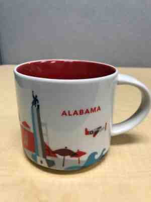 Starbucks Alabama Coffee Mug You Are Here Collection Series State - Sold on eBay Dec, 12th 2019 for $24.55