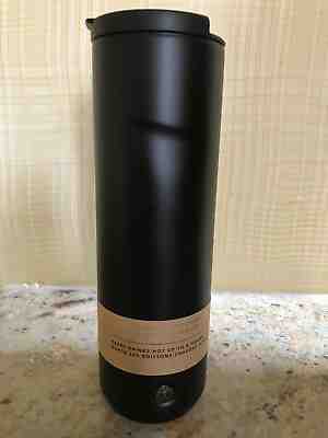 New Starbucks Matte Black FlipTop Stainless Steel Vacuum Insulated Tumbler 20oz. - Sold on eBay Dec, 12th 2019 for $44.95