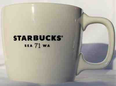 Starbucks Seattle 71 WA Coffee Mug, 12 fl oz., White  - Sold on eBay Dec, 12th 2019 for $18.95