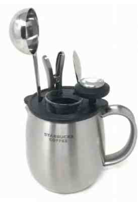 STARBUCKS BARISTA ESPRESSO ACCESSORY KIT STAINLESS STEEL 6pc SET - Sold on eBay Dec, 12th 2019 for $24.77
