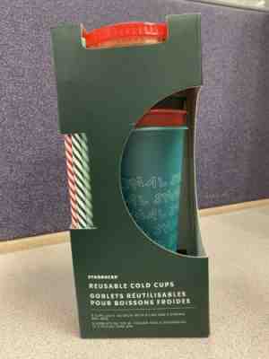 Starbucks 2019 Holiday Christmas Reusable Cold Cups 24oz 5 pack - READY TO SHIP - Sold on eBay Dec, 12th 2019 for $15.99