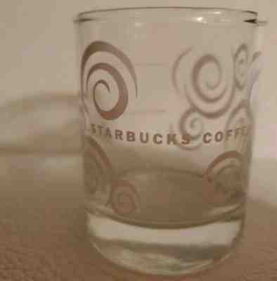 STARBUCKS  Coffee Espresso Aroma Swirls Clear Shot Glass 1oz & 2oz Mark PREOWNED - Sold on eBay Dec, 12th 2019 for $15.00