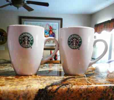 STARBUCKS COFFEE MUGS 6.7 Fl. Ounces CLASSIC MERMAID  Set Of 2, White 2007 - Sold on eBay Dec, 12th 2019 for $19.99