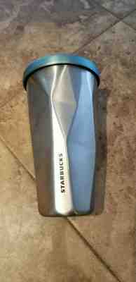 Starbucks Stainless 16 oz Steel Chiseled Tumbler Green Hot Cold Cup 2012 - Sold on eBay Dec, 12th 2019 for $19.99