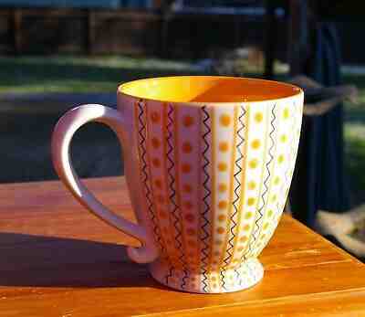 Starbucks Coffee Company Orange 2003 Barista Mug 4 1/2" Tall Pastel Easter - Sold on eBay Dec, 12th 2019 for $32.00
