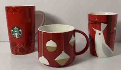 Starbucks Red Christmas Holiday Coffee Cups Mugs 2012 2013 - Sold on eBay Dec, 12th 2019 for $27.99