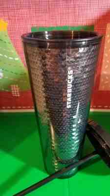 NEW Starbucks Holiday 2018 Venti Tumbler BLACK SEQUINS COLD CUP 24oz Limited  - Sold on eBay Dec, 12th 2019 for $27.99