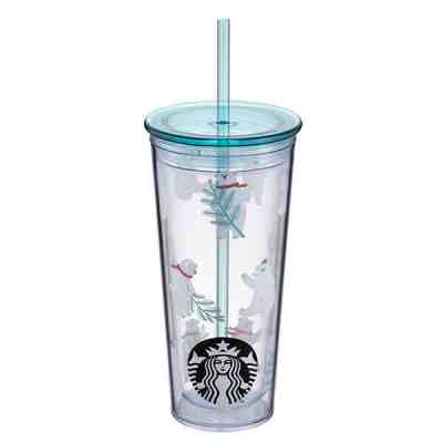 Starbucks Taiwan 2019 holiday polar bear cold togo cup 16oz - Sold on eBay Dec, 12th 2019 for $30.00