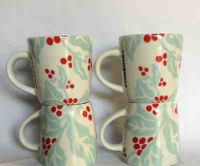 4 Starbucks 2018 Christmas Holiday Limited Edition Mini Espresso Mug 3oz. - Sold on eBay Dec, 12th 2019 for $24.95