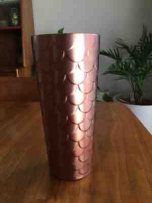 STARBUCKS Mug Tumbler stainless steel  copper mermaid scale travel Cup NO LID - Sold on eBay Dec, 12th 2019 for $39.99