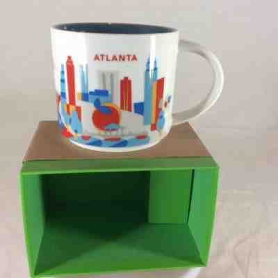 NIB With SKU STARBUCKS  ATLANTA,GEORGIA USA You Are Here (YAH) 14 Oz Mug. Rare - Sold on eBay Dec, 12th 2019 for $18.88