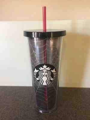 Starbucks Fall Halloween 2019 Sliver Glitter Spider Web Tumbler 24oz. New  - Sold on eBay Dec, 12th 2019 for $40.00