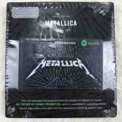 Lot of 10 Starbucks Metallica Gift Cards Spotify Zero Value Hetfield LIM ED NIP - Sold on eBay Dec, 12th 2019 for $45.00