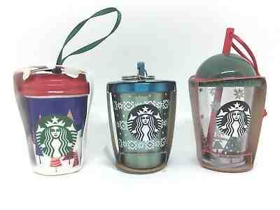 3 x STARBUCKS Thailand Tumbler Keychain Ornament X'Mas New Year - Sold on eBay Dec, 12th 2019 for $42.00