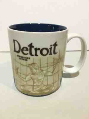 Starbucks Detroit Collectors 16 oz City Global Icon Coffee Mug Cup 2009 - Sold on eBay Dec, 12th 2019 for $25.00